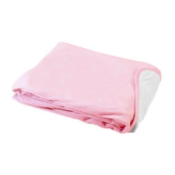 Copertina In Ciniglia Double Face Per Carrozzina 75x100cm Rosa