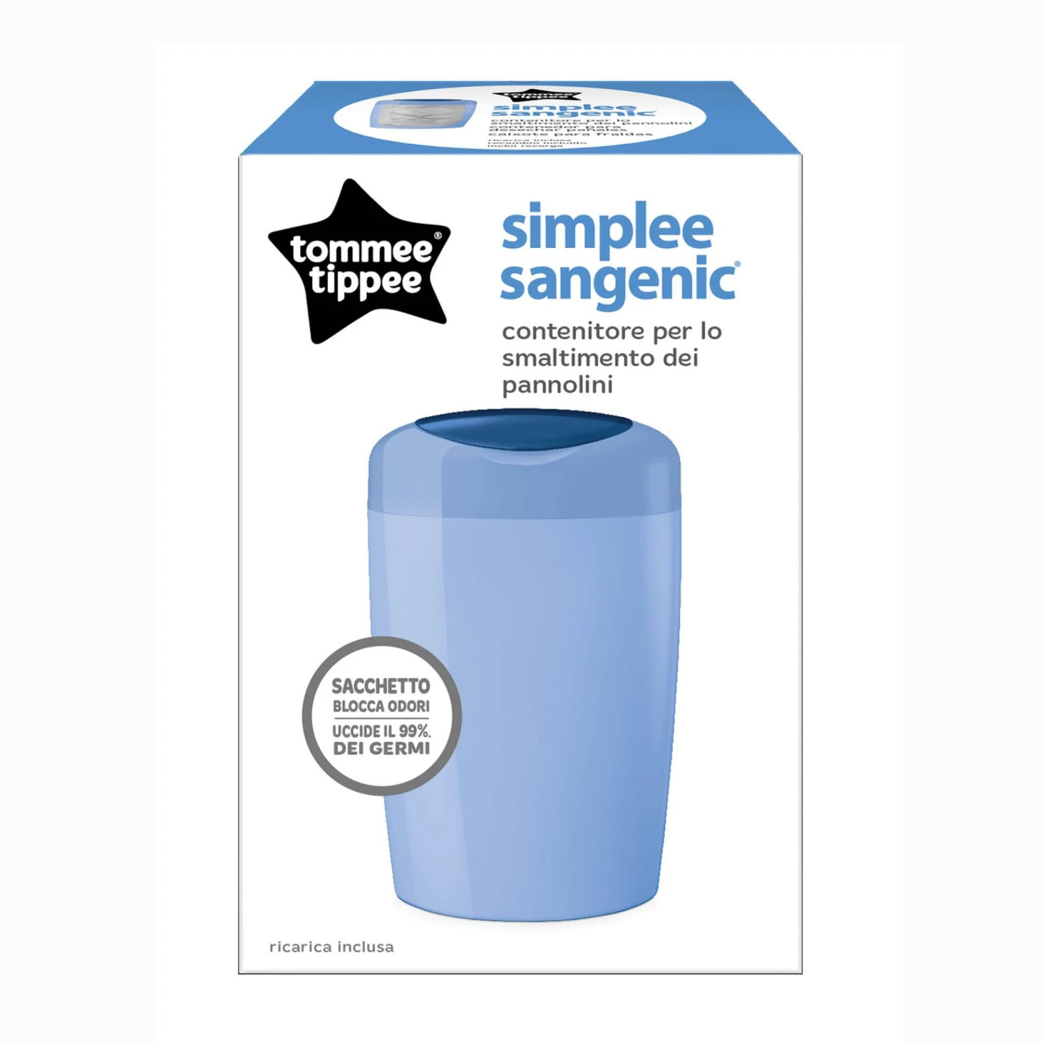 Tommee Tippee Simplee Sangenic Blue 4 Tommee Tippee Simplee Sangenic Blue - immagine 2