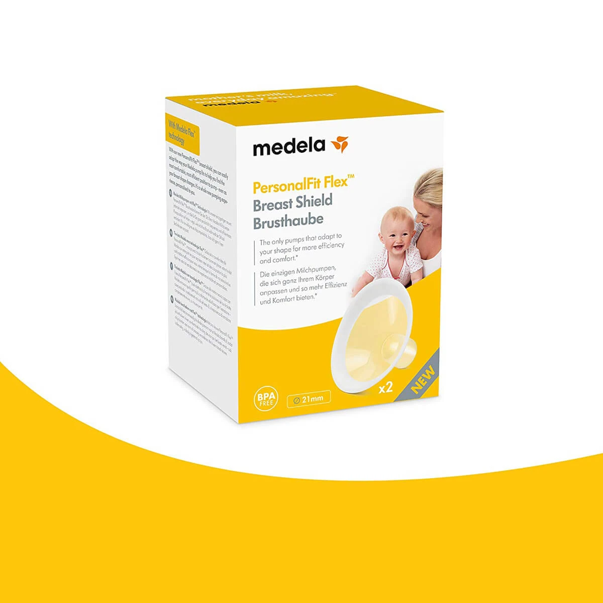 Medela Coppa Per Il Seno Personal Fit Flex 21mm (2 Pezzi) 4 Medela Coppa Per Il Seno Personal Fit Flex 21mm (2 Pezzi) - immagine 2