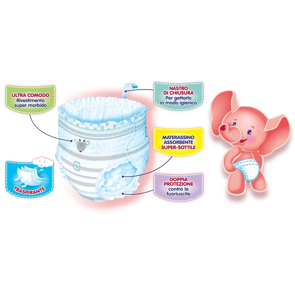 Pampers® Pannolini Mutandina Progressi Maxi 4 Quadripack 76 Pezzi 4 Pampers® Pannolini Mutandina Progressi Maxi 4 Quadripack 76 Pezzi - immagine 2