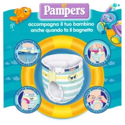 Pampers® Pannolini Piscina Il Costumino 5+ Junior (15+ Kg) Confezione Da 10 Pezzi -Negozio Di Prodotti Per Bambini 0028308 pannolini piscina il costumino 5 junior 15 kg confezione da 10 pezzi
