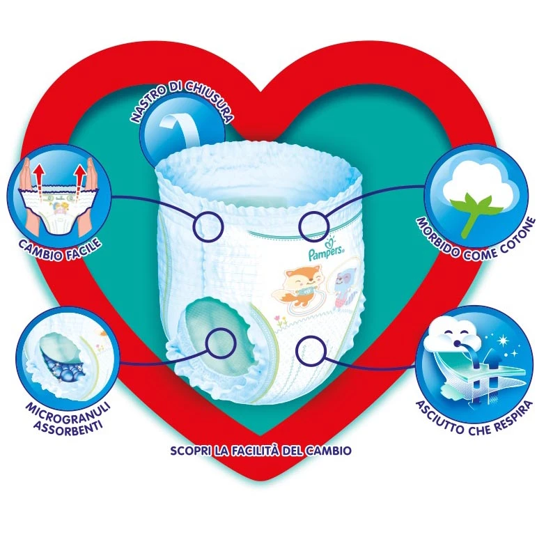 Pampers® Pannolini Mutandina Baby Dry 4 Maxi (8-15 Kg) Confezione Da 16 Pezzi 4 Pampers® Pannolini Mutandina Baby Dry 4 Maxi (8-15 Kg) Confezione Da 16 Pezzi - immagine 2