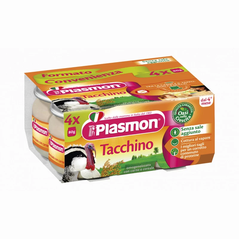 Omogeneizzato Tacchino 4pz X 80 G 3 Omogeneizzato Tacchino 4pz X 80 G