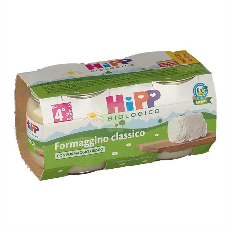 Hipp Omogeneizzato Formaggino Bio 2pz X 80 G 3 Hipp Omogeneizzato Formaggino Bio 2pz X 80 G