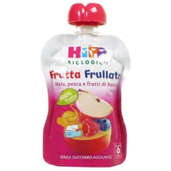 Hipp Frutta Frullata Bio Mela Pesca E Frutti Di Bosco 90 G