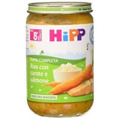 Hipp Pappa Pronta Riso Carote E Salmone 220g