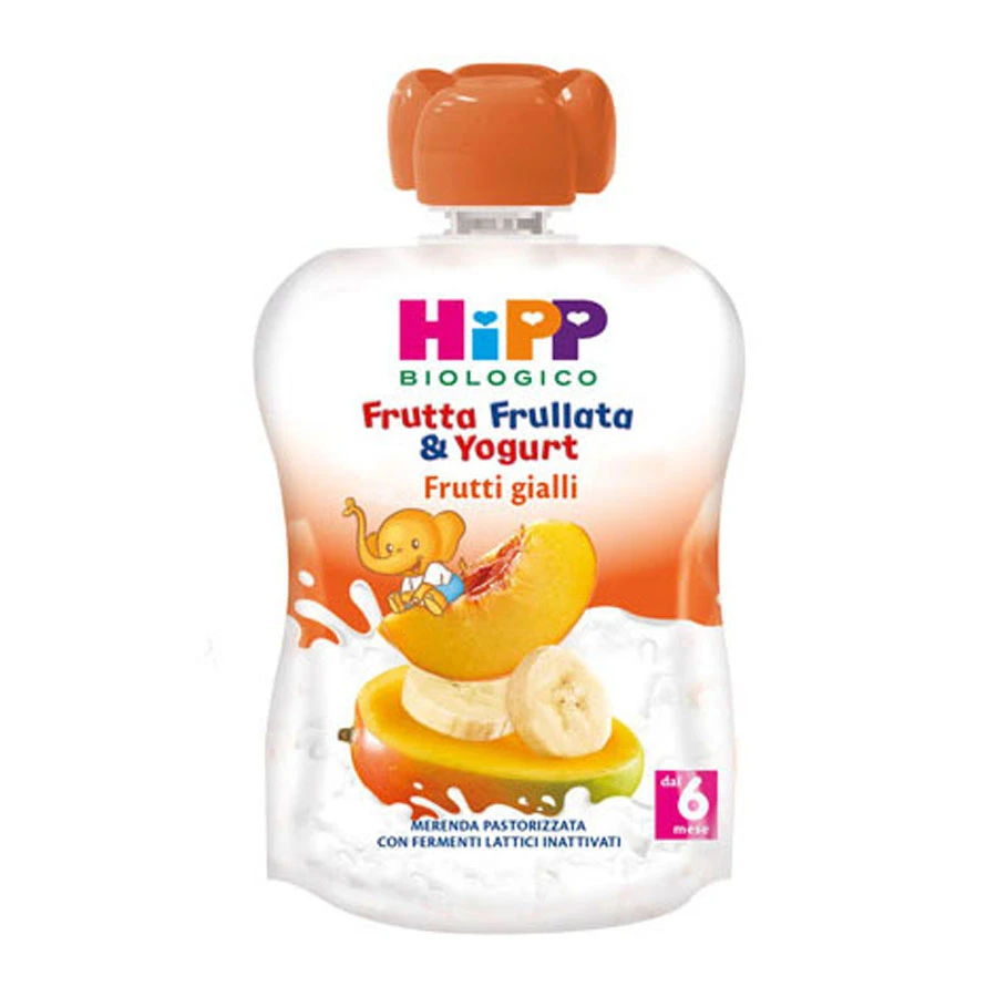 Hipp Frutta Frullata Bio Frutti Gialli E Yogurt 100 G 3 Hipp Frutta Frullata Bio Frutti Gialli E Yogurt 100 G