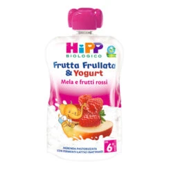 Hipp Frutta Frullata Bio Mela E Frutti Rossi E Yogurt 100 G