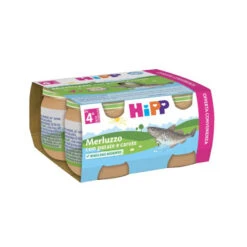 Hipp Omogeneizzato Merluzzo Con Carote E Patate 4 X 80 G