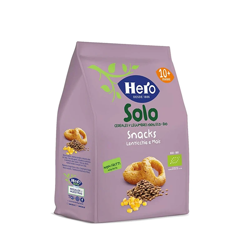 Solo Snacks Lenticchie E Mais Bio 50g 3 Solo Snacks Lenticchie E Mais Bio 50g