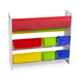Scaffale Medium In Legno Porta Libri E Giocattoli -Negozio Di Prodotti Per Bambini 0047709 scaffale medium in legno porta libri e giocattoli