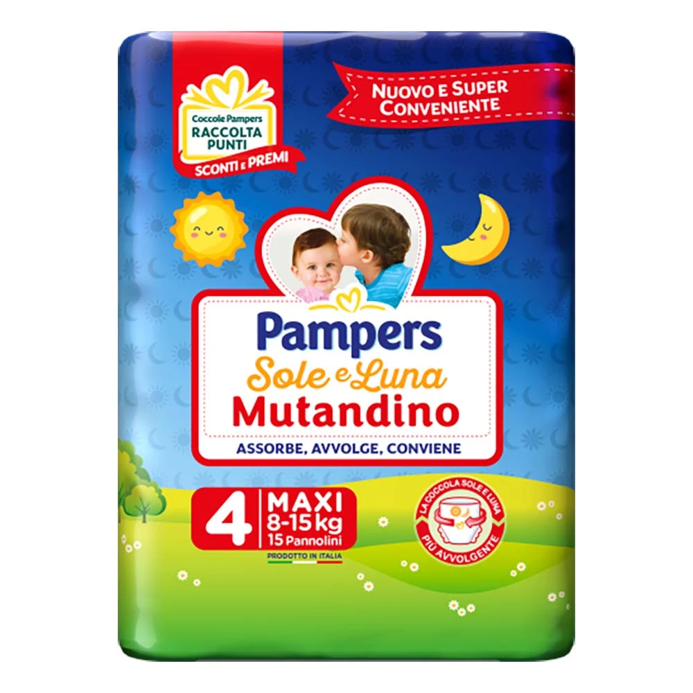 Pampers® Pampers Pannolini Mutandina Sole E Luna Maxi 4 - 15 Pezzi 3 Pampers® Pampers Pannolini Mutandina Sole E Luna Maxi 4 - 15 Pezzi
