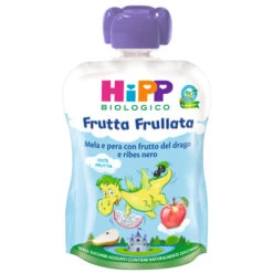 Hipp Frutta Frullata Dragone Pera Mela E Ribes Nero 90gr