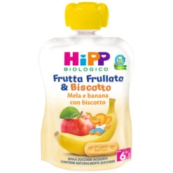 Hipp Frutta Frullata Bio Mela Banana E Biscotto 90gr