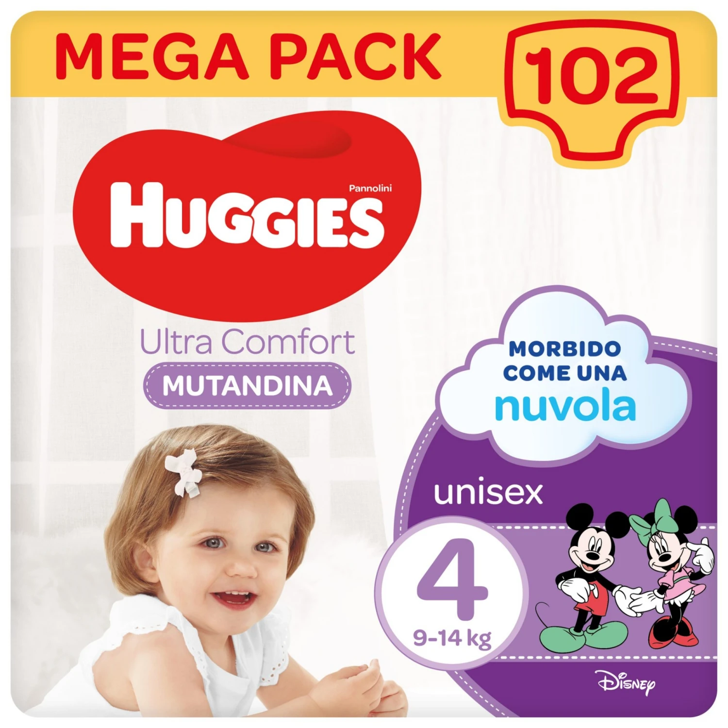 HUGGIES Pannolini Mutandina Ultra Comfort 4 Megapack - 102 Pezzi 3 HUGGIES Pannolini Mutandina Ultra Comfort 4 Megapack - 102 Pezzi