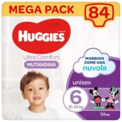 HUGGIES Pannolini Mutandina Ultra Comfort 6 Megapack - 84
