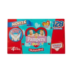 Pampers® Pannolini Mutandina Baby Dry 4 Maxi (8-15 Kg) Confezione Giga Da 128 Pezzi