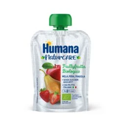 Humana Frullyfrutta Mela Pera Fragola 90g