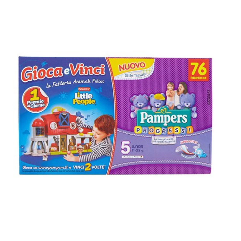 Pampers® Pannolini Progressi Junior 5 Quadripack 76 Pezzi 3 Pampers® Pannolini Progressi Junior 5 Quadripack 76 Pezzi