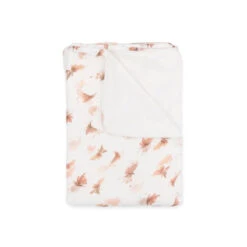 Coperta Lettino In Bambù E Spugna Peluche 140x100cm