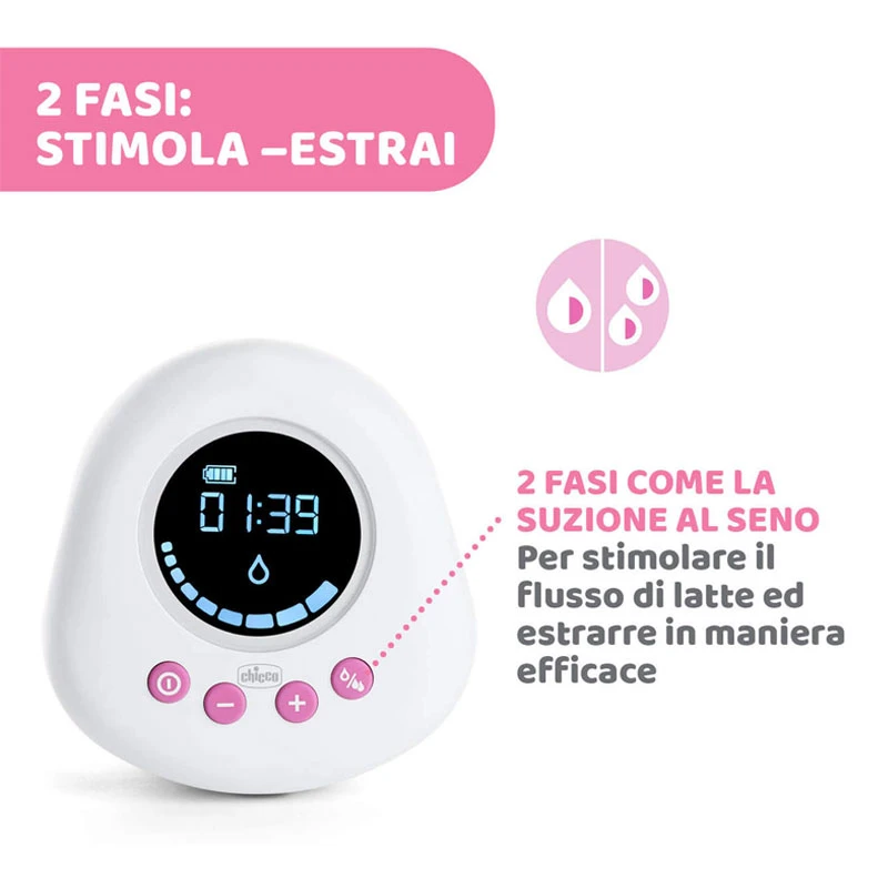 CHICCO Tiralatte Elettrico Naturally Me 6 CHICCO Tiralatte Elettrico Naturally Me - immagine 4