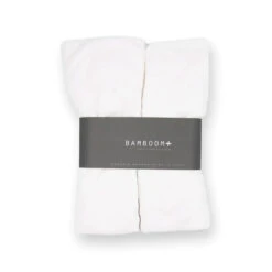 Bamboom 2pz Coprimaterasso Con Angoli 80x40cm - White