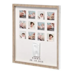 Baby Art Portafoto Primo Anno My Very First Year Con Kit Impronta E 12 Fotografie