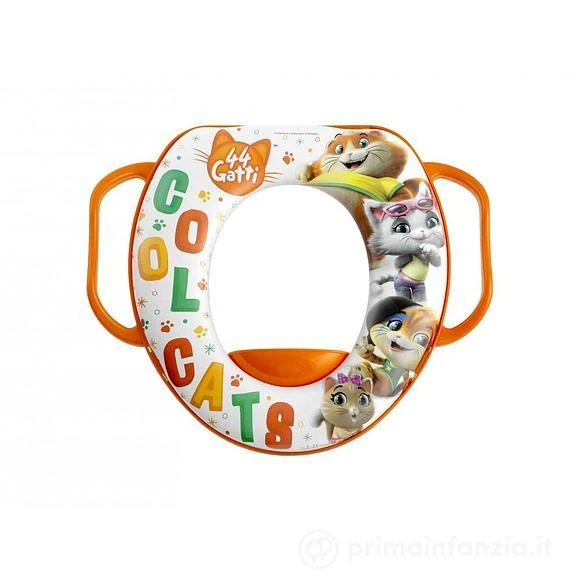 Riduttore WC Soft Con Manici 44 Gatti 3 Riduttore WC Soft Con Manici 44 Gatti