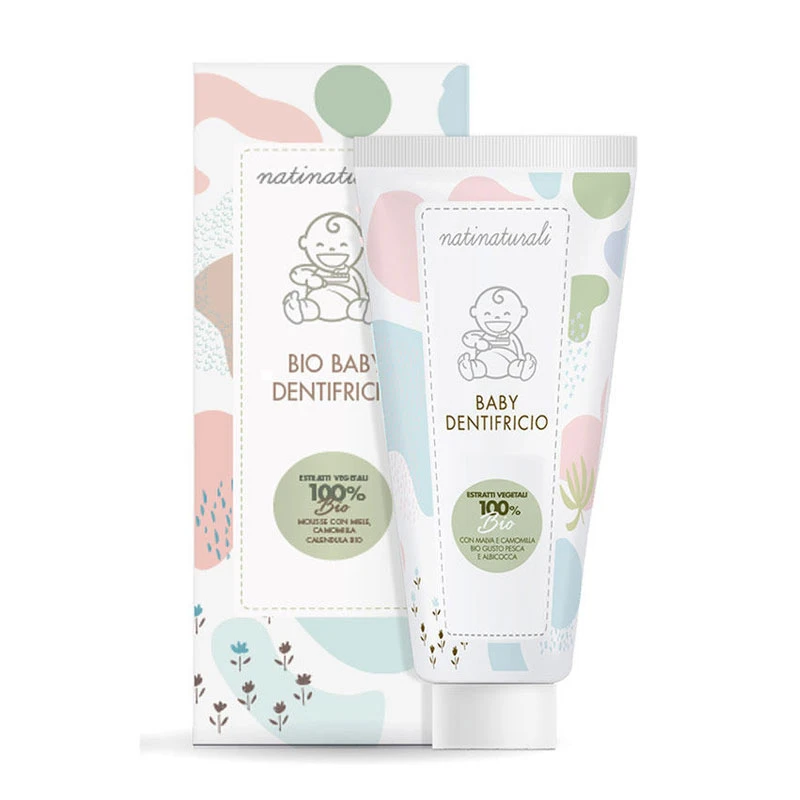 Natinaturali Baby Dentifricio Per Bambini - Gusto Frutta 3 Natinaturali Baby Dentifricio Per Bambini - Gusto Frutta