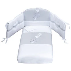 Picci Set 3pz Piumetto Imbottito, Paracolpi E Federa Letto Amelie