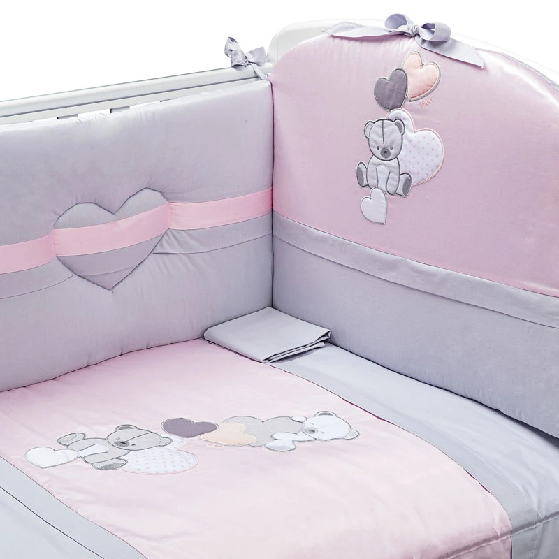 Picci Set 3pz Piumetto Imbottito, Paracolpi E Federa Letto Amelie 7 Picci Set 3pz Piumetto Imbottito, Paracolpi E Federa Letto Amelie - immagine 5