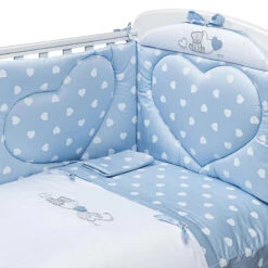 Picci Set 3pz Piumetto Imbottito, Paracolpi E Federa Con Cuori Per Letto Amelie -Negozio Di Prodotti Per Bambini 0093210 picci set 3pz piumetto imbottito paracolpi e federa con cuori per letto amelie