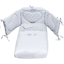 Picci Set 3pz Piumetto Imbottito, Paracolpi E Federa Con Cuori Per Letto Amelie -Negozio Di Prodotti Per Bambini 0093217 picci set 3pz piumetto imbottito paracolpi e federa con cuori per letto amelie