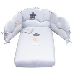 Picci Set 3pz Piumetto, Paracolpi E Federa Per Letto Smile -Negozio Di Prodotti Per Bambini 0093346 picci set 3pz piumetto paracolpi e federa per letto smile