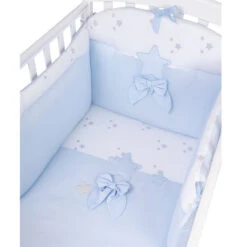 Picci Set Piumetto Imbottito, Paracolpi E Federa Ricamati Per Letto Bambino Dream