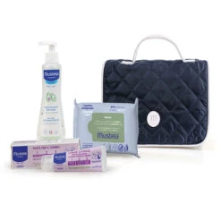 Mustela My Baby Beauty Set Con Salviette, Pasta Cambio E Fluido Detergente
