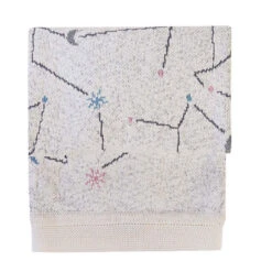 Picci Copertina Per Culla E Carrozzina In Cotone - Fantasia Costellazione 70x90cm