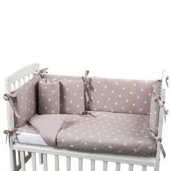 Set 4pz Rivestimento Tessile Piumino, Coprimaterasso, Federa, 2 Paracolpi Per Lettino Lella - Stella -Negozio Di Prodotti Per Bambini 0094548 set 4pz rivestimento tessile piumino coprimaterasso federa 2 paracolpi per lettino lella stella