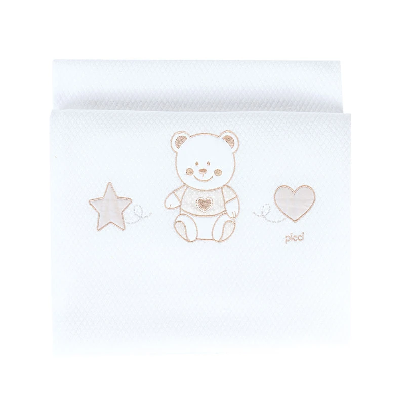 Picci Copertina Rombetto Per Letto Nenè Con Orsetti Ricamati 115x150cm 5 Picci Copertina Rombetto Per Letto Nenè Con Orsetti Ricamati 115x150cm - immagine 3