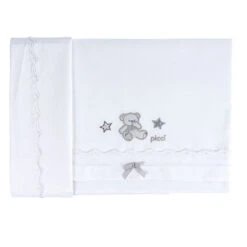 Picci Set 3pz Lenzuolino, Coprimaterasso Angolato E Federa Per Culla Valdo