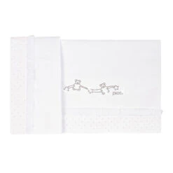 Picci Set 3pz Lenzuolino, Coprimaterasso E Federa Cristalli Per Culla Vanity