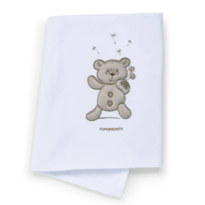 Foppapedretti Copertina In Pile Ricamata 3 Foppapedretti Copertina In Pile Ricamata