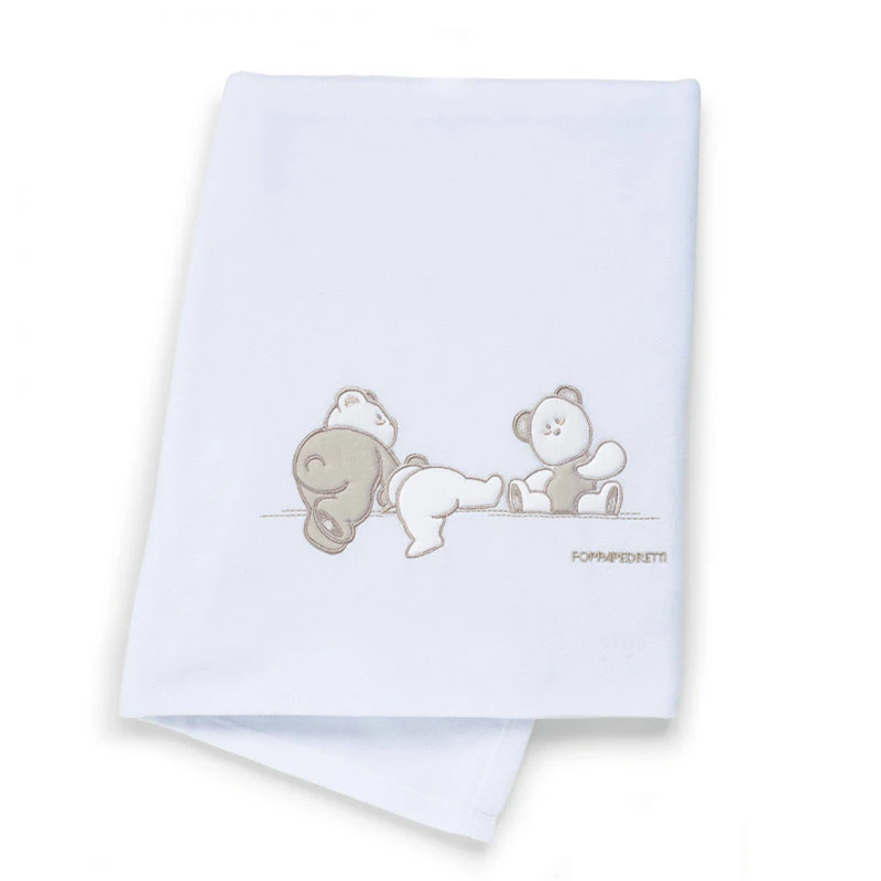 Foppapedretti Copertina In Pile Ricamata 4 Foppapedretti Copertina In Pile Ricamata - immagine 2