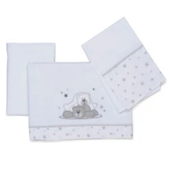 Foppapedretti Completo Lenzuolino Dolcestella Con Coprimaterasso E Federa In Cotone