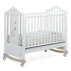 Foppapedretti Lettino Divanetto Dolcecuore 450 In Legno Massiccio Con Sponda Regolabile