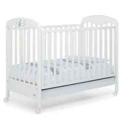 Foppapedretti Lettino Piccoli Amici In Legno Di Faggio Con Sponda Regolabile