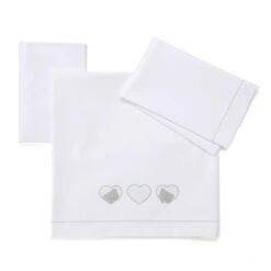 Foppapedretti Completo Lenzuola Per Lettino Lovely Con Coprimaterasso E Federa