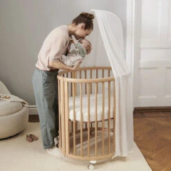 Stokke Lenzuolo Con Angoli Per Lettino Ovale Sleepi Mini -Negozio Di Prodotti Per Bambini 0096815 stokke lenzuolo con angoli per lettino ovale sleepi mini