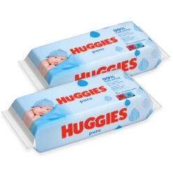 Huggies Tripack 168 Salviette Umidificate Pure, Formula Con Acqua Pura