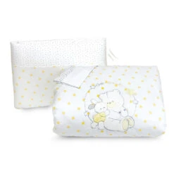 Bebitaly 4pz Set Letto Friends Con Piumone Sfoderabile, Paracolpi, Federa
